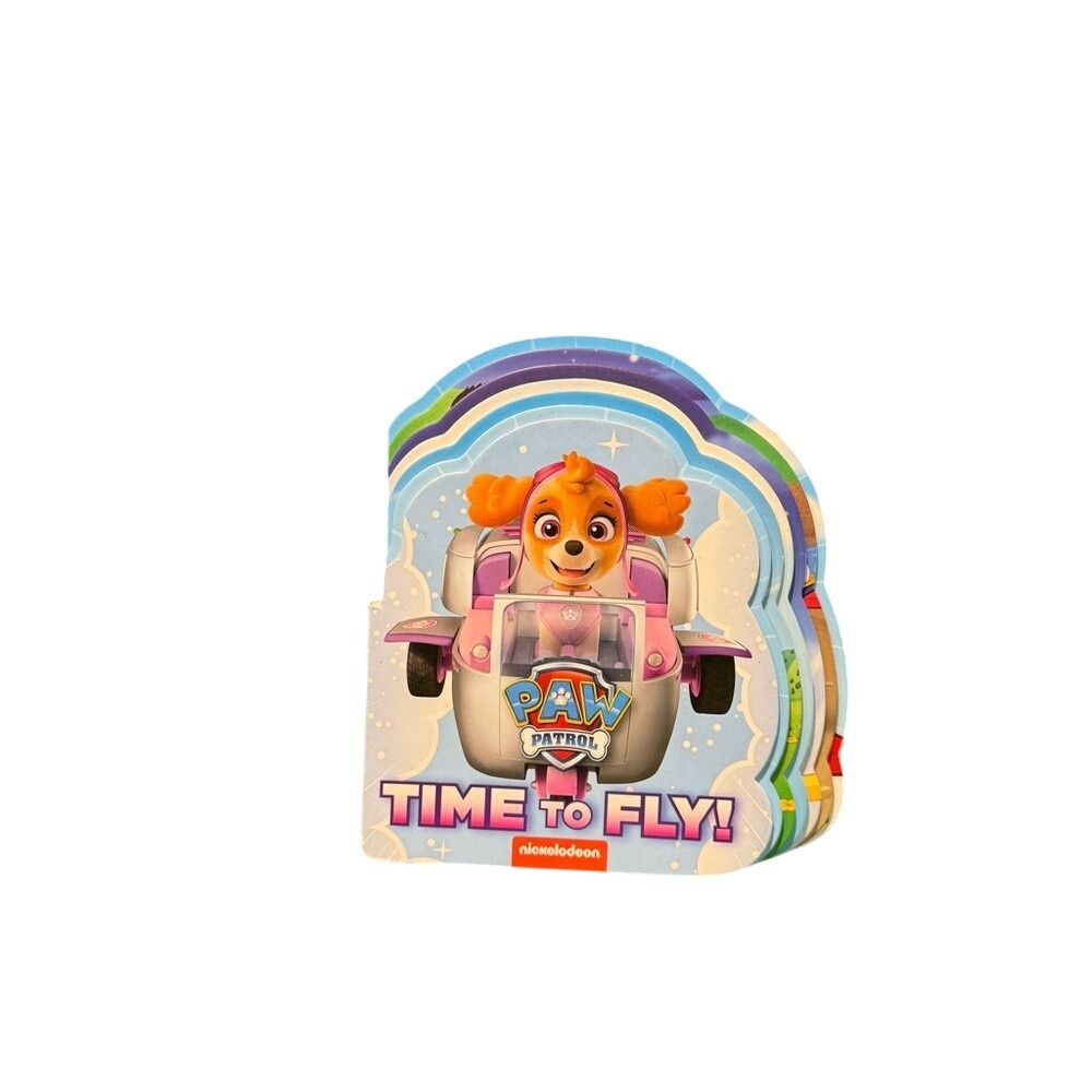 Paw Patrol Skye Time to Fly Shaped Board Book Nickelodeon Random House Blue Pink